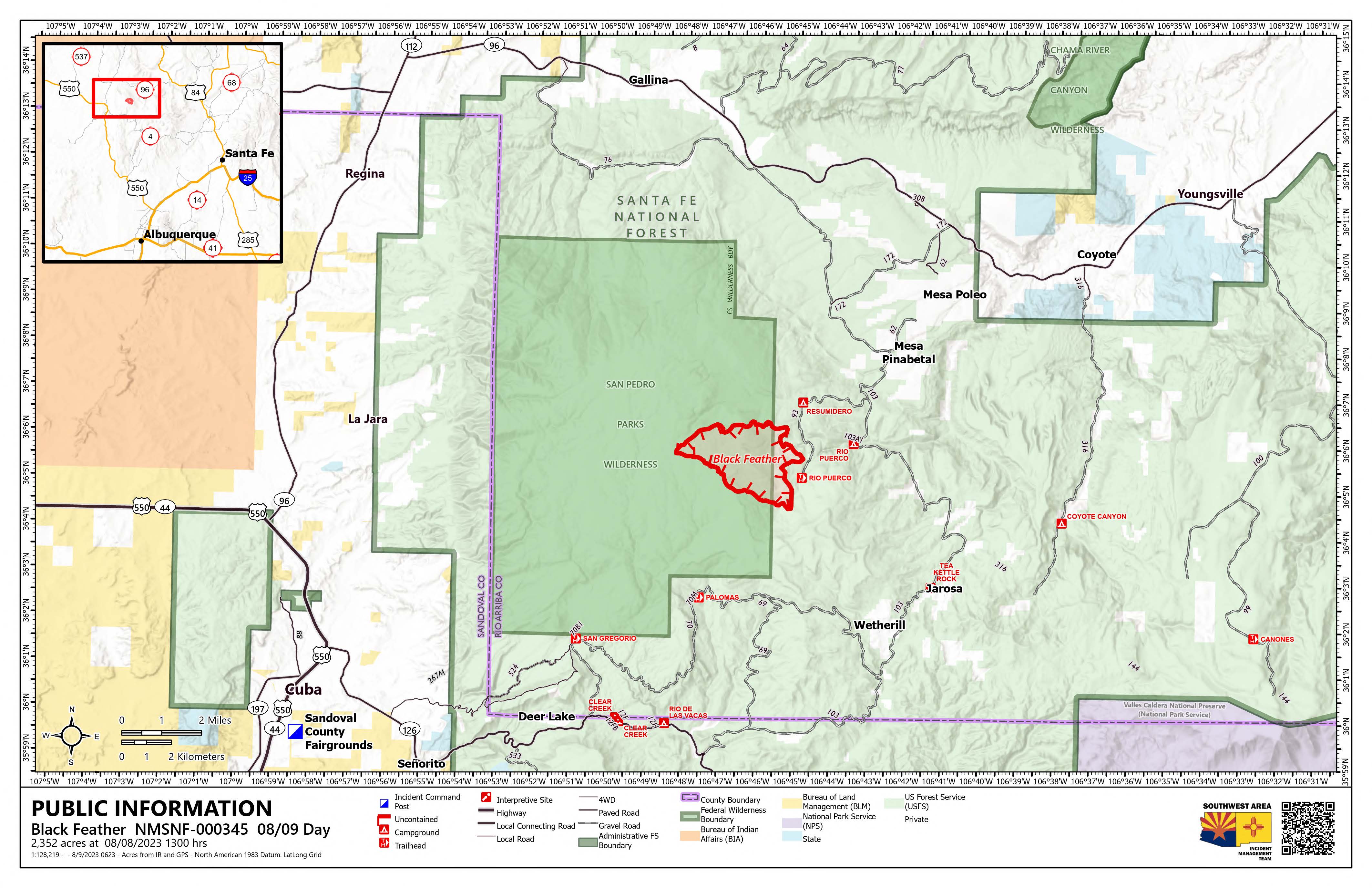 Nmsnf Black Feather Fire Information InciWeb